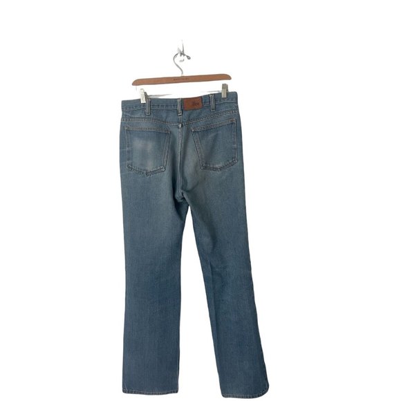 Men's Gap Fashion Pioneers 1970’s Vintage Flare Blue Denim Jeans 36x36